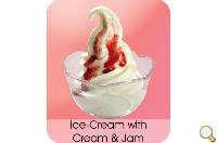 IC with cream & jam